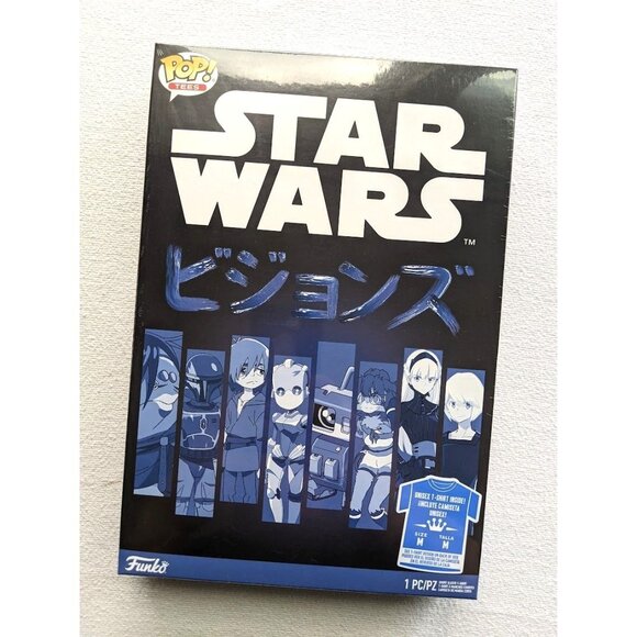 Funko POP TEES‎ Star Wars Visions Anime Kyoto Animation Short Sleeve T Shirt NEW - Picture 3 of 5